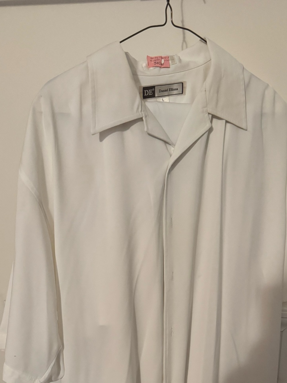 Men's White Button-Up Shirt pant suit